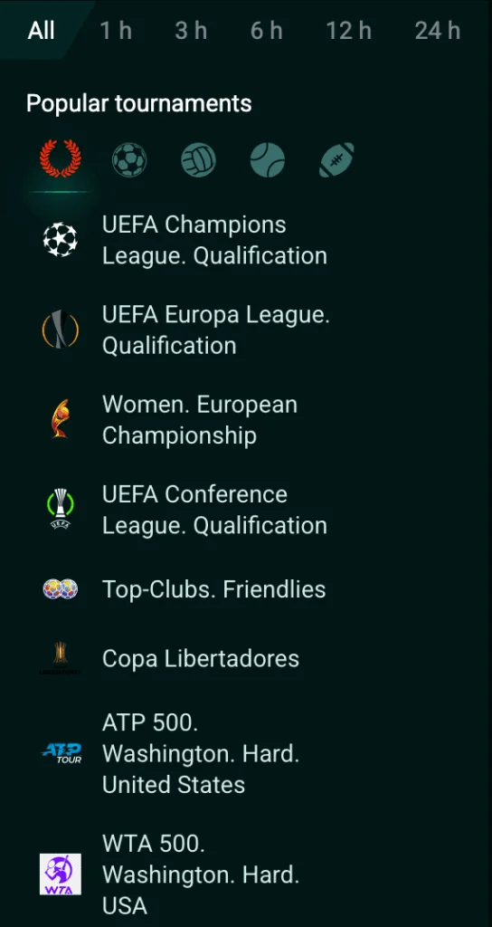 Top betting sports